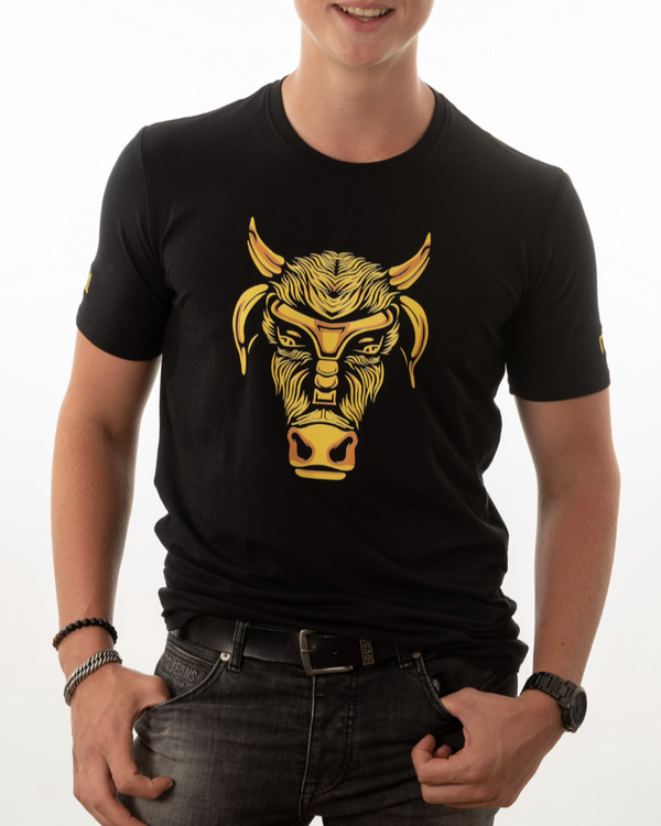 T-Shirt "The Bulll up front" Zwart - Bulllrich