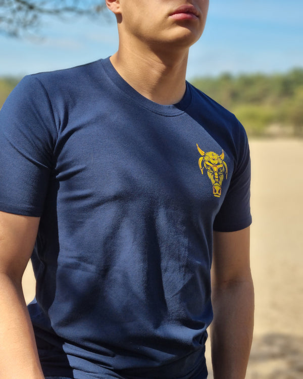 T-Shirt "The Bulll On The Back" Navy Blue - Bulllrich